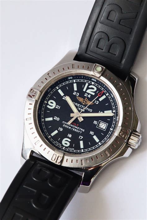 breitling colt with one second hand|Breitling colt chronometre.